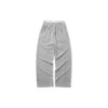 Pantaloni sportivi casual larghi a tinta unita “Nero Grigio”