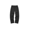 Pantaloni sportivi elasticizzati a vita alta con stampa a lettere “Nero Verde oliva”