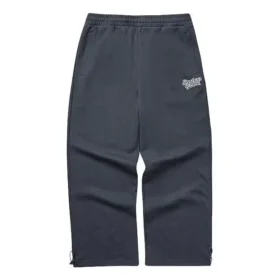 Pantaloni sportivi in maglia a vita media in tinta unita “Grigio”