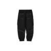 Pantaloni sportivi in maglia con elastico intrecciato in vita media “Nero”
