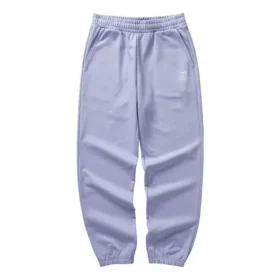 Pantaloni sportivi in maglia con logo stampato in vita “Purple”
