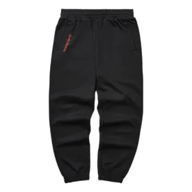 Pantaloni sportivi in maglia con stampa di lettere della serie CNY “Nero”