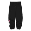 Pantaloni sportivi in maglia larga a vita media con stampa di lettere “Black White”