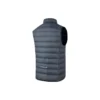 Piumino 3 in 1 con cappuccio in tessuto “Grey Black”