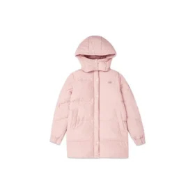 Piumino caldo con cappuccio di media lunghezza “Black Pink”