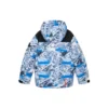 Piumino con cappuccio “Blue White Black”