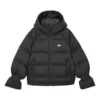 Piumino con cappuccio e zip a maniche lunghe “Black”
