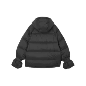 Piumino con cappuccio e zip a maniche lunghe “Black”
