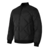 Piumino con collo in tinta unita “Black”