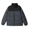 Piumino con logo alla moda “Nero Grigio”
