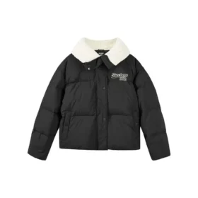 Piumino con logo stampato “Bianco Nero” Piumino con logo stampato “Bianco Nero”