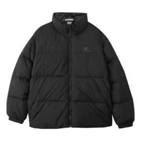 Piumino con logo stampato “Black”
