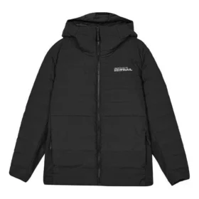 Piumino con logo stampato “Nero”