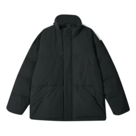 Piumino con zip e stampa “Letter” della serie Sport Lifestyle “Nero Bianco Verde”