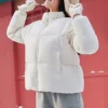 Piumino corto della serie Lifestyle “Bianco”