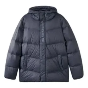 Piumino da tempo libero con cappuccio “Black”