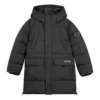 Piumino lungo casual “Black Teal”