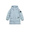 Piumino lungo casual “Black Teal”