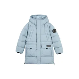 Piumino lungo casual “Black Teal”