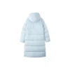 Piumino lungo casual con cappuccio “Blue”