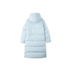 Piumino lungo casual con cappuccio “Blue”