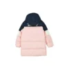 Piumino lungo casual “Rosa Bianco Blu navy”