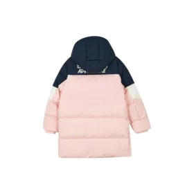 Piumino lungo casual “Rosa Bianco Blu navy”