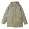 Piumino lungo casual “Verde acqua”
