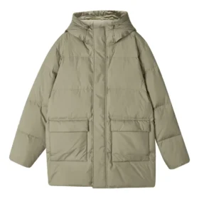 Piumino lungo casual “Verde acqua”