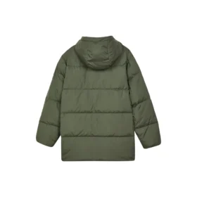 Piumino lungo casual “Verde oliva”