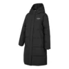 Piumino lungo con logo BASIC stampato “Black”