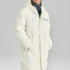 Piumino lungo della serie Lifestyle “Bianco”