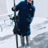 Piumino lungo della serie Lifestyle “Blu”