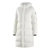 Piumino lungo in tessuto “White Black”