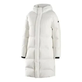 Piumino lungo in tessuto “White Black”