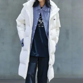 Piumino lungo “White”
