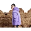 Piumino reversibile leggero e caldo “Nero Grigio Viola”