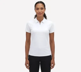 Polo a maniche corte GO GOLF Birdie con zip frontale