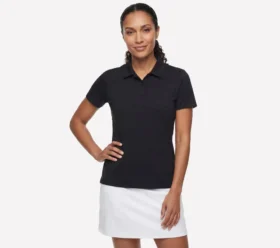 Polo a maniche corte GO GOLF Birdie con zip frontale
