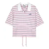 Polo a righe “Rosa Bianco”