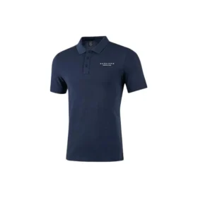 Polo casual a maniche corte con stampa di lettere “Navy”
