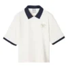 Polo con logo stampato “Bianco Nero”