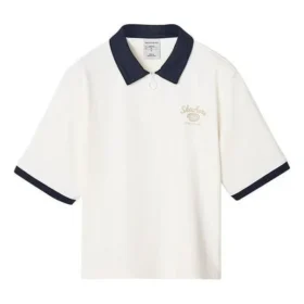 Polo con logo stampato “Bianco Nero”