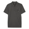 Polo con stampa “Grey White”