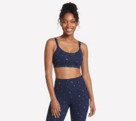 Reggiseno sportivo con zip frontale e stampa Go Walk Evolution