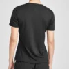 Running Knit a maniche corte Nero