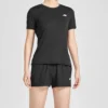 Running Knit a maniche corte Nero