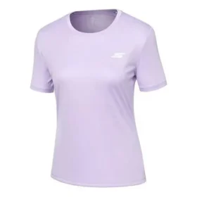 Running Knit a maniche corte viola