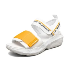 Sandali alla moda antiscivolo Bianco/Giallo