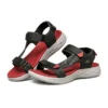 Sandali On-the-GO 600 con velcro Nero/Rosso